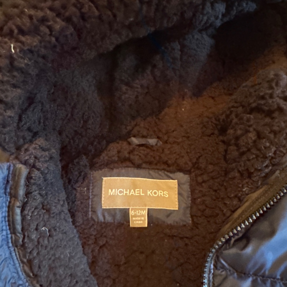 6-12 months Michael Kors winter zip up